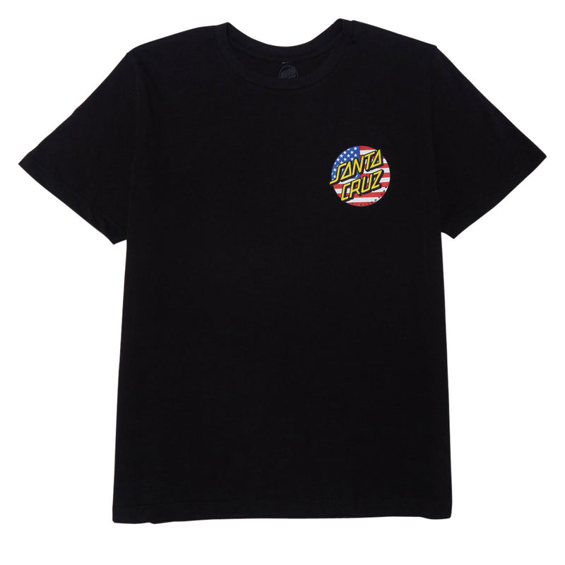 Santa Cruz Womens July 4th Dot V2 T-Shirt - Black