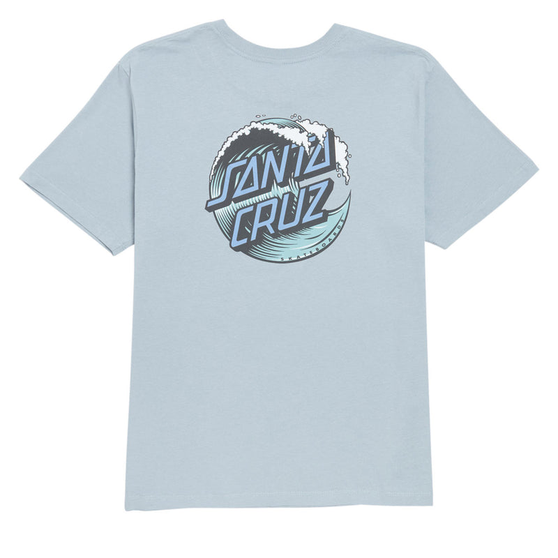 Santa Cruz Womens Wave Dot T-Shirt - Blue Fog