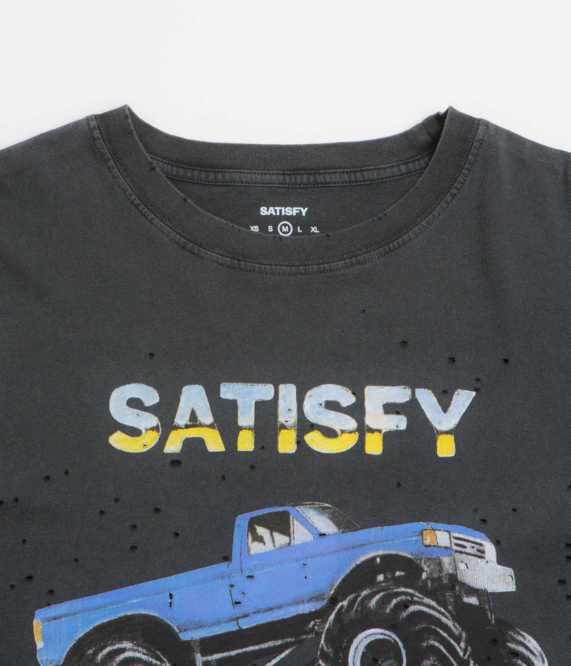 Satisfy MothTech Monster Truck T-Shirt in Aged Black
