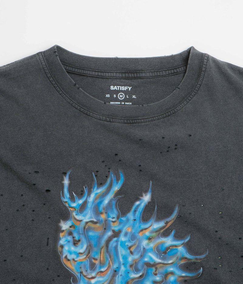 Satisfy MothTech Offroad T-Shirt in Aged Black
