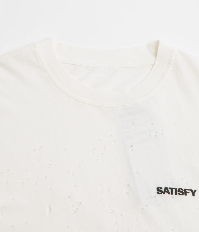 Satisfy MothTech T-Shirt in Off White and Black