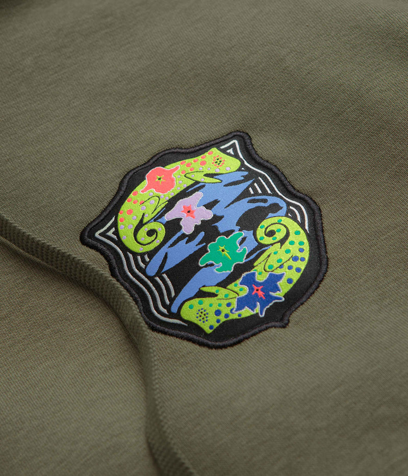 Nike SB Agnostic Hoodie in Medium Olive and White