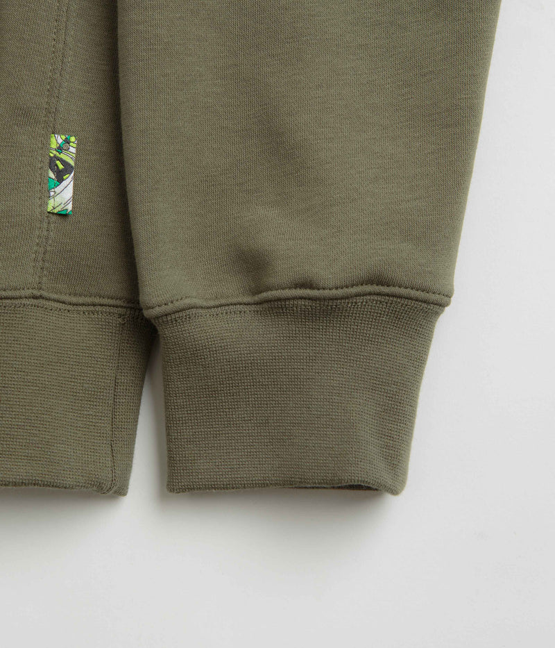 Nike SB Agnostic Hoodie in Medium Olive and White