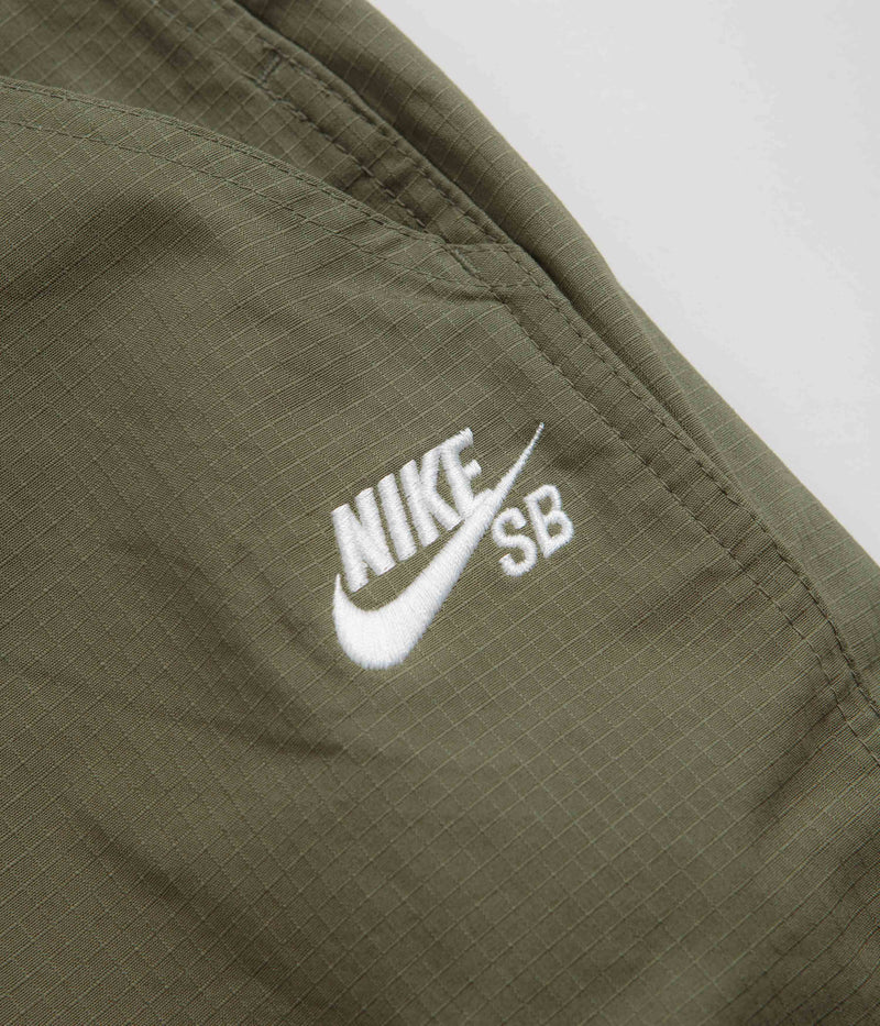 Nike SB Agnostic Overalls in Medium Olive and White