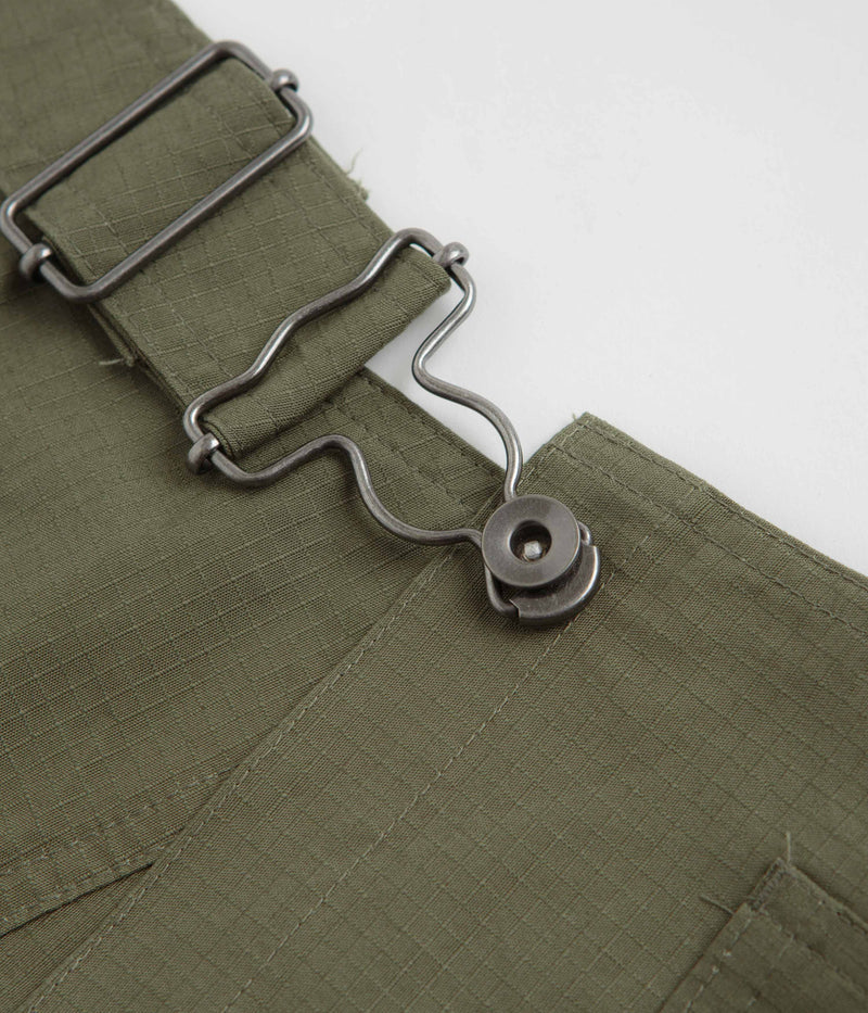 Nike SB Agnostic Overalls in Medium Olive and White