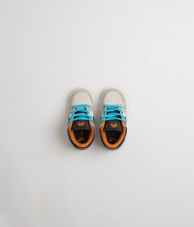 Nike SB Dunk Low Pro Electric (Toddler) Shoes in Phantom and Black and Black - Monarch