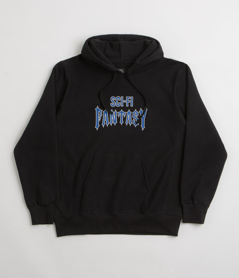 Sci-Fi Fantasy Biker Hoodie in Black