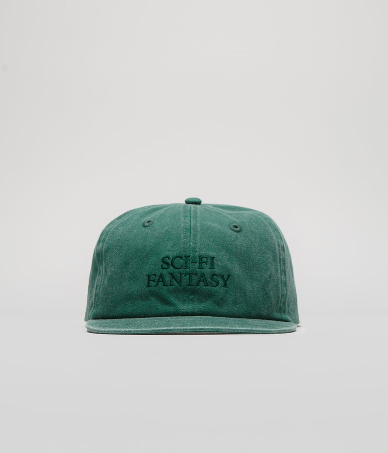 Sci-Fi Fantasy Wasted Logo Cap in Green