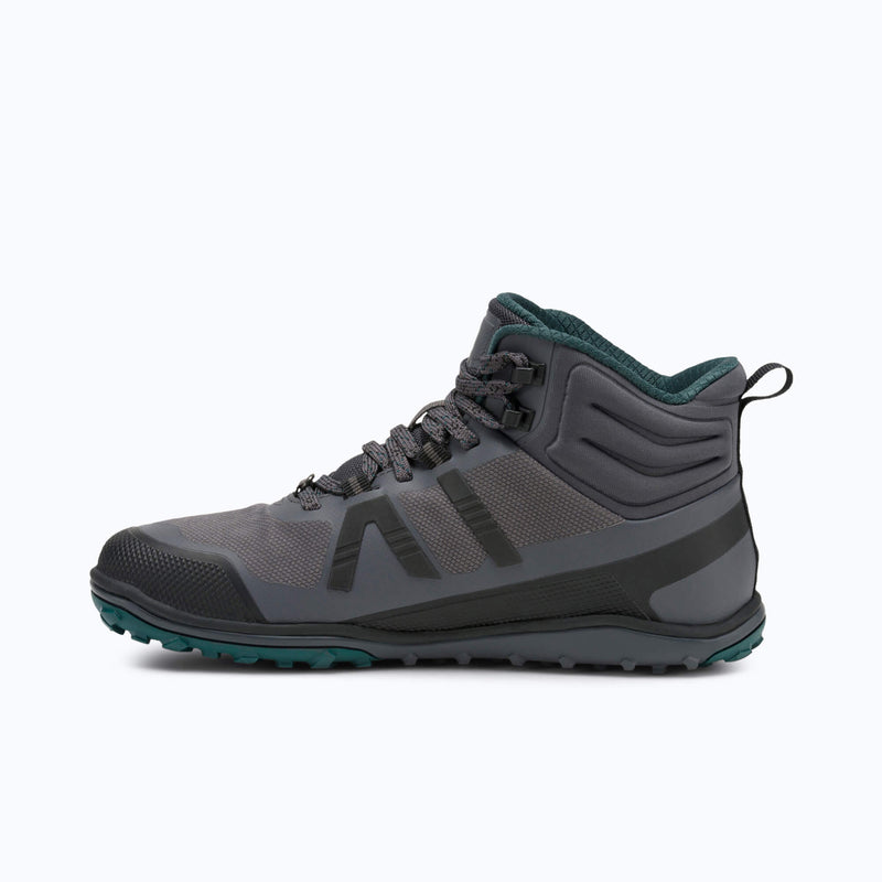 Xero Shoes Scrambler Mid II WP Women Boot in Gray and Black with Toe Facing Left
