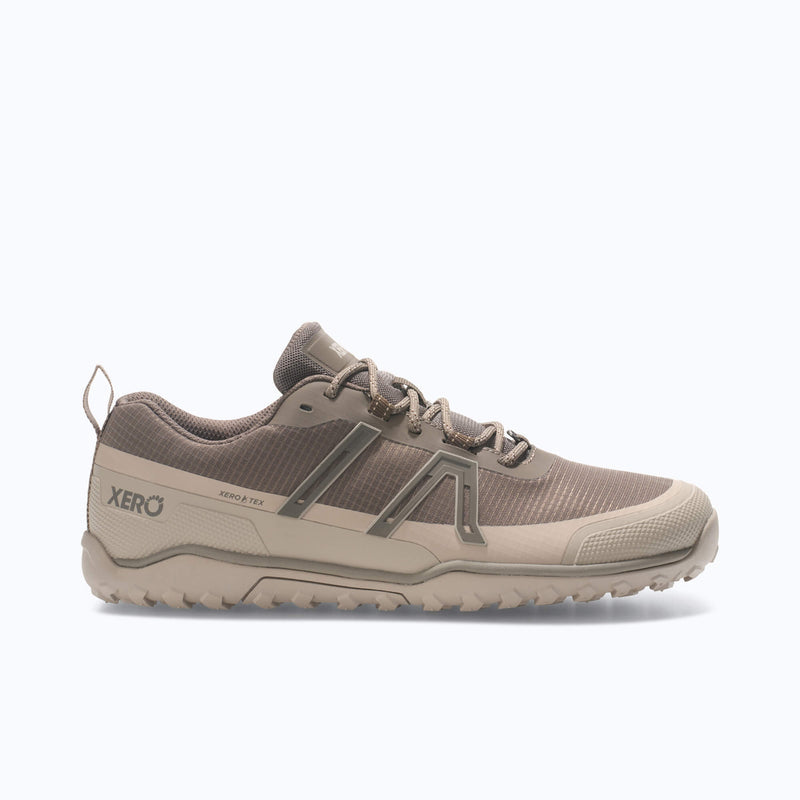Xero Shoes Scrambler Trail Low WP Men Shoe in Morel with Toe Facing Right