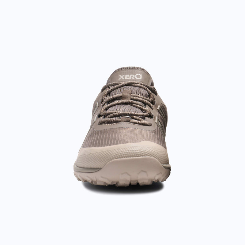 Xero Shoes Scrambler Trail Low WP Men Shoe in Morel with Toe Facing Front