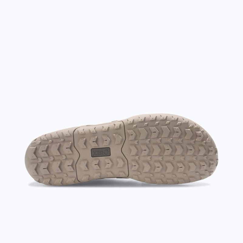 Xero Shoes Scrambler Trail Low WP Men Shoe in Morel with Outsole Toe Facing Right