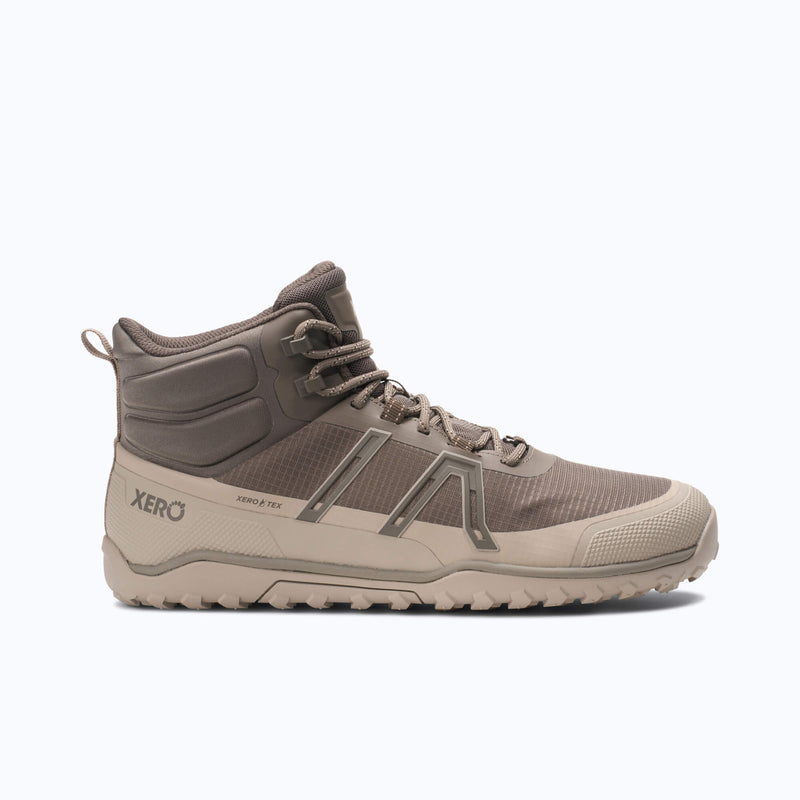 Xero Shoes Scramble Trail Mid WP Men Boot at Morel with Toe Facing Right