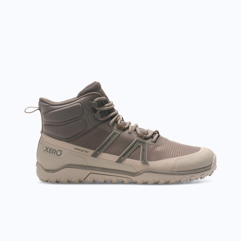 Xero Shoes Scramble Trail Mid WP Women Boot at Morel with Toe Facing Right