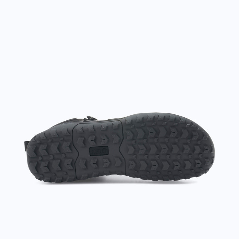 Xero Shoes Scramble Trail Mid WP Women Boot Outsole at Gray with Toe Facing Right