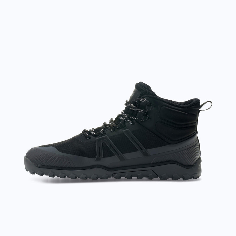 Xero Shoes Scramble Trail Mid WP Women Boot at Black with Toe Facing Left