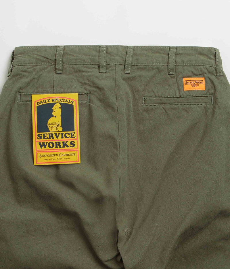 Service Works Drill Part Timer Pants in Olive