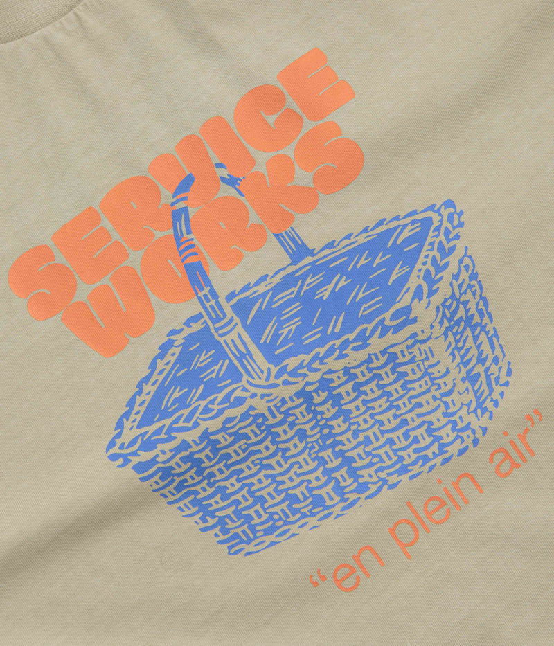 Service Works En Plein Air T-Shirt in Stone