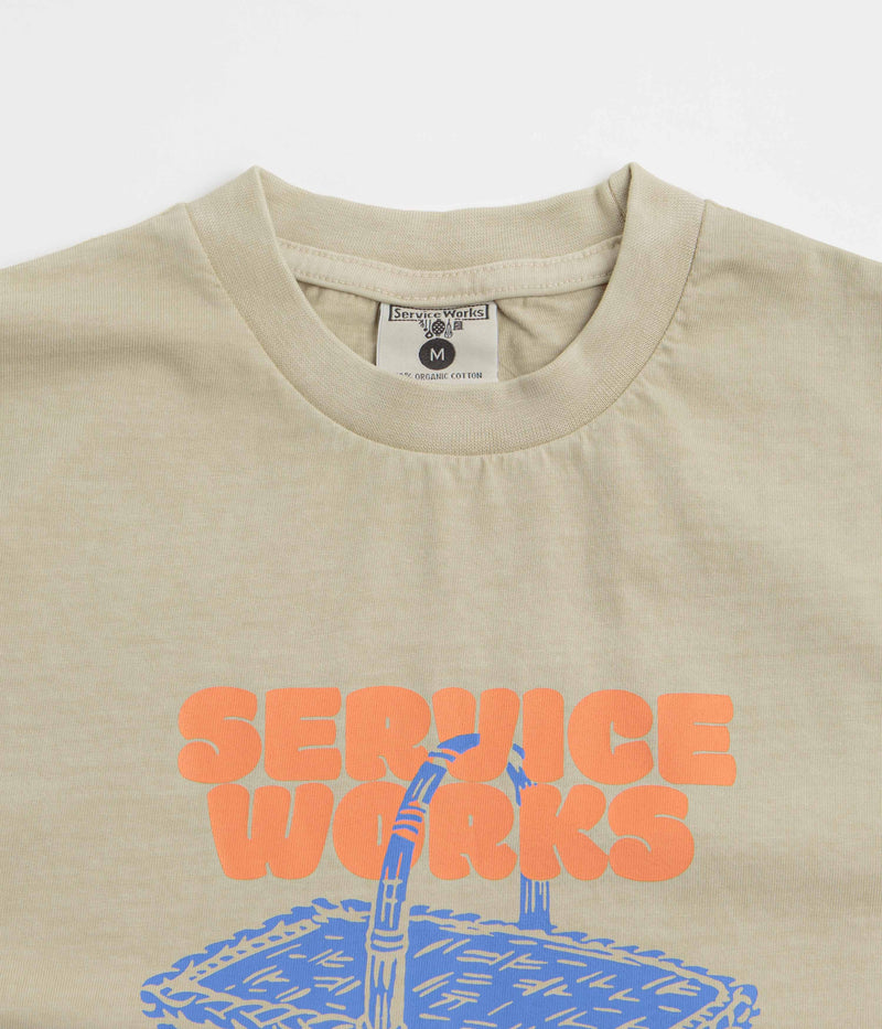 Service Works En Plein Air T-Shirt in Stone
