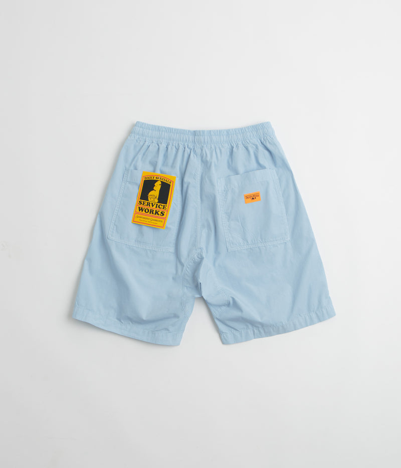 Service Works Poplin Chef Shorts in Powder
