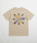 Sexhippies Flame Circle T-Shirt in Sand