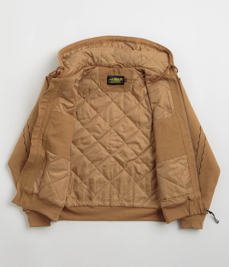 Sexhippies Welders Stitch Heavyweight Canvas Jacket in Work Wear Brown