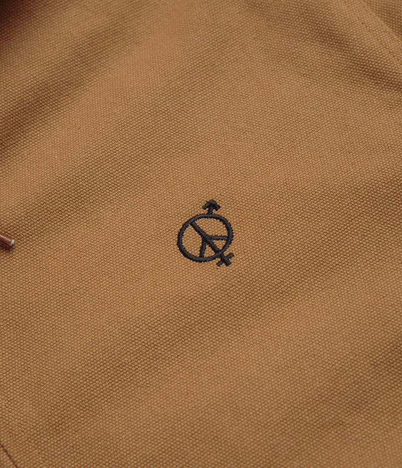 Sexhippies Welders Stitch Heavyweight Canvas Jacket in Work Wear Brown