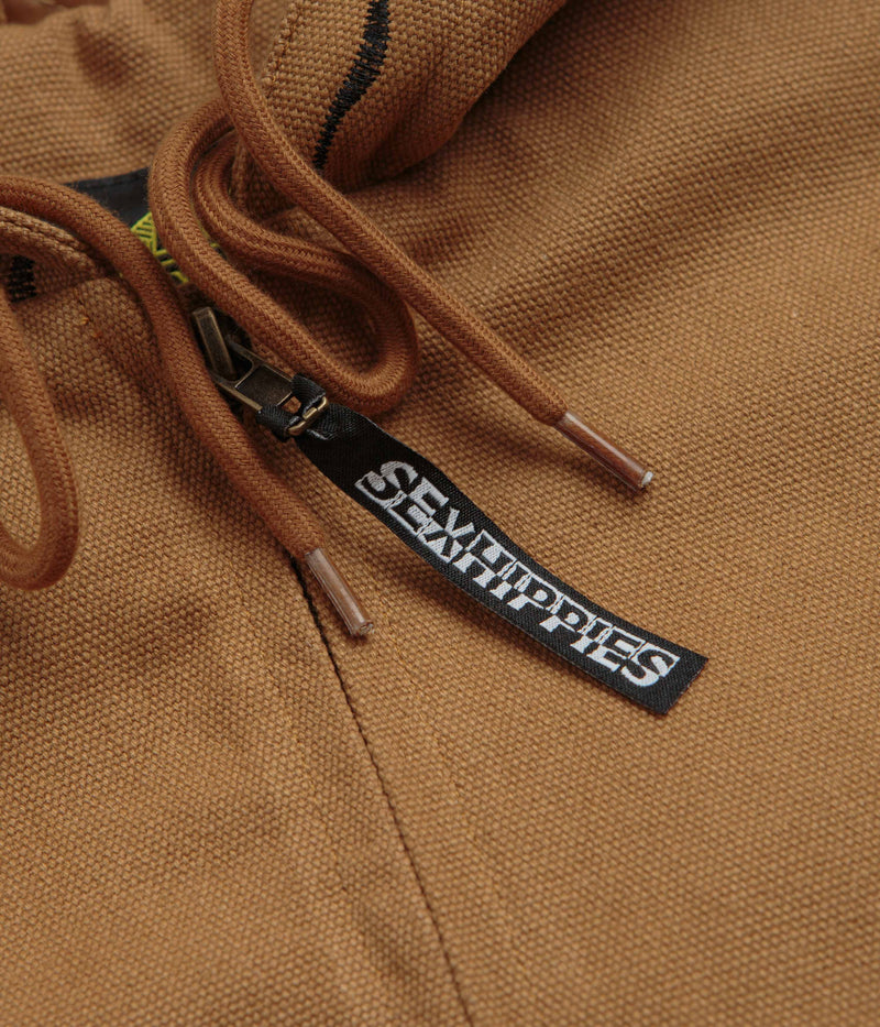 Sexhippies Welders Stitch Heavyweight Canvas Jacket in Work Wear Brown