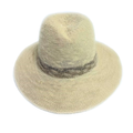 Shihreen Fedora With Stripe - Cream