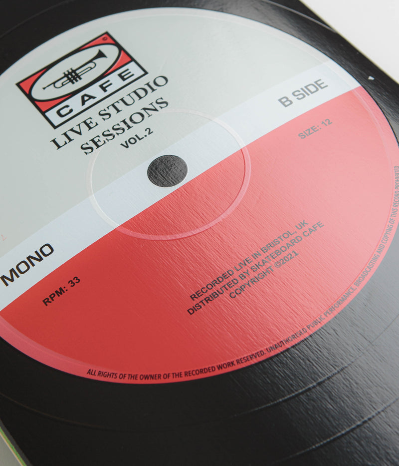 Skateboard Cafe 2021 Retro Edition 45 Classic Shape Deck in Grey and Cardinal and 8.5"