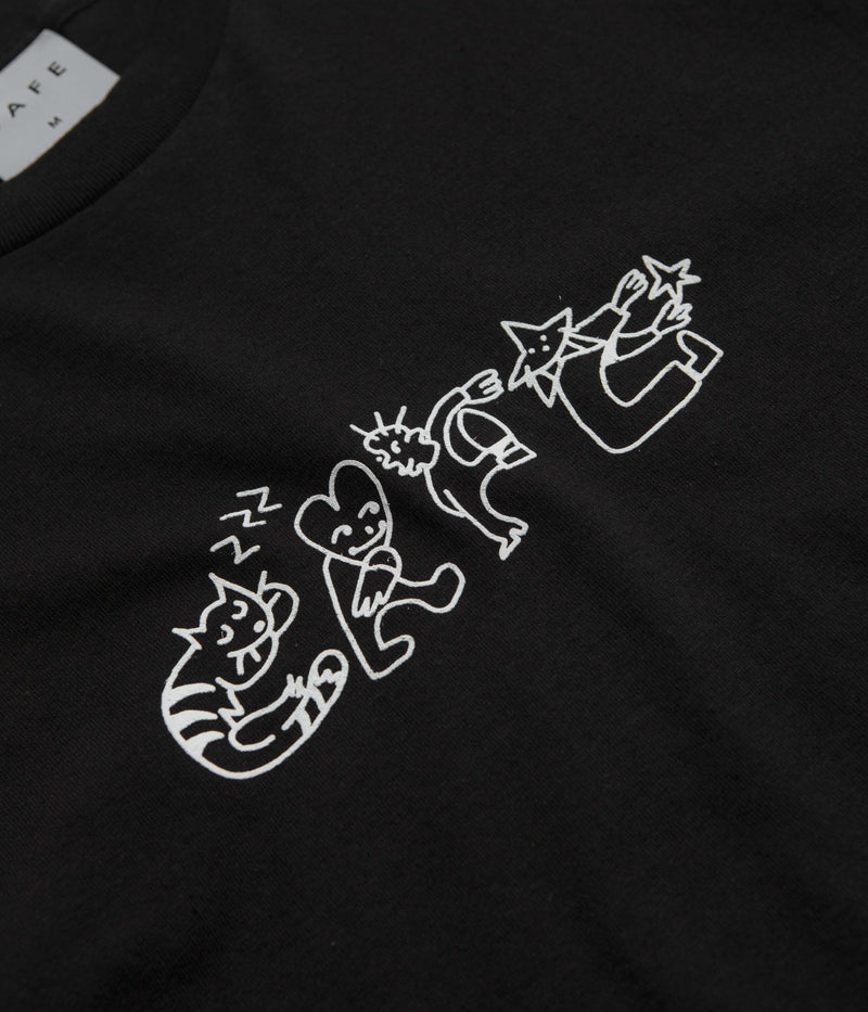 Skateboard Cafe Buddy T-Shirt in Black