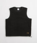Skateboard Cafe Sherpa Fleece Vest in Black