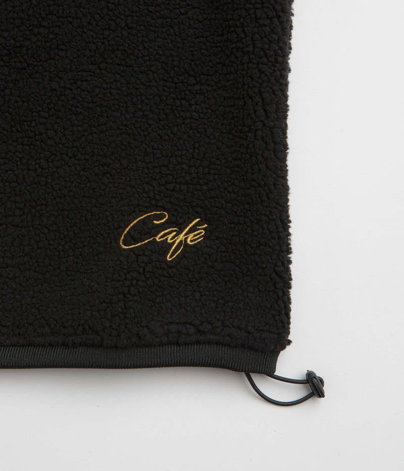 Skateboard Cafe Sherpa Fleece Vest in Black