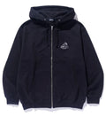 SLANTED OG ZIP HOODED SWEATSHIRT - BLACK
