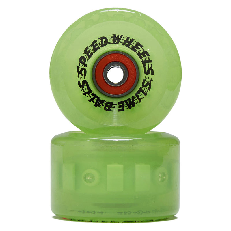 Slime Balls SB Cafe Light Ups OG Slime 78a Skateboard Wheels - Green - 60mm