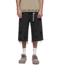 Snapped Black Washed Jorts