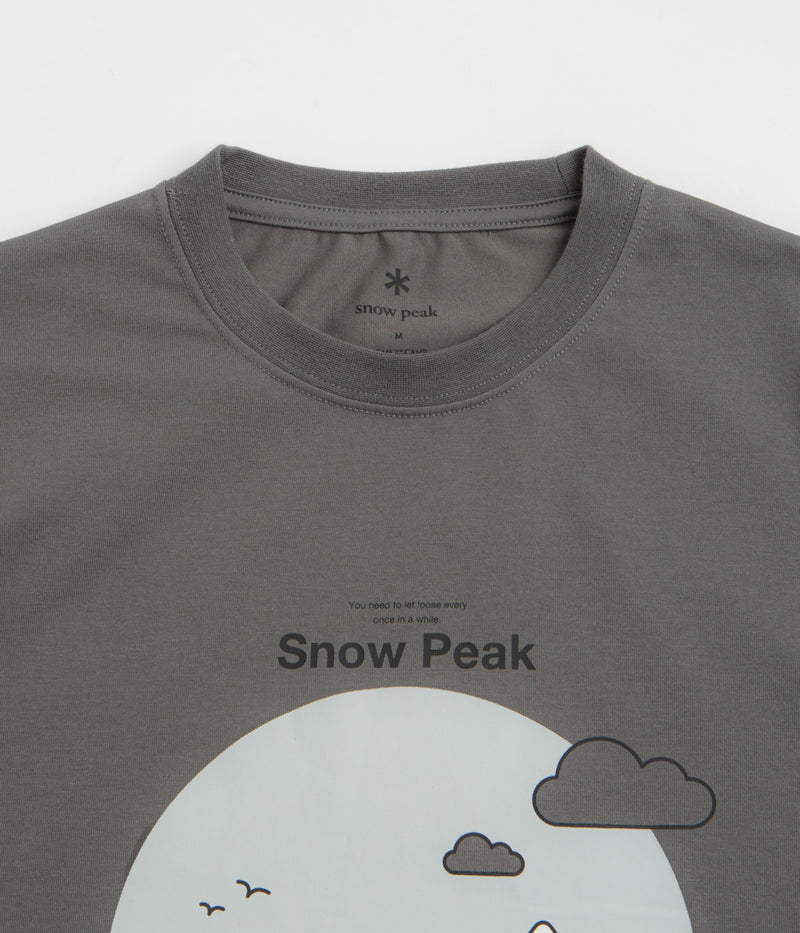 Snow Peak Camping Graphic T-Shirt in Grey