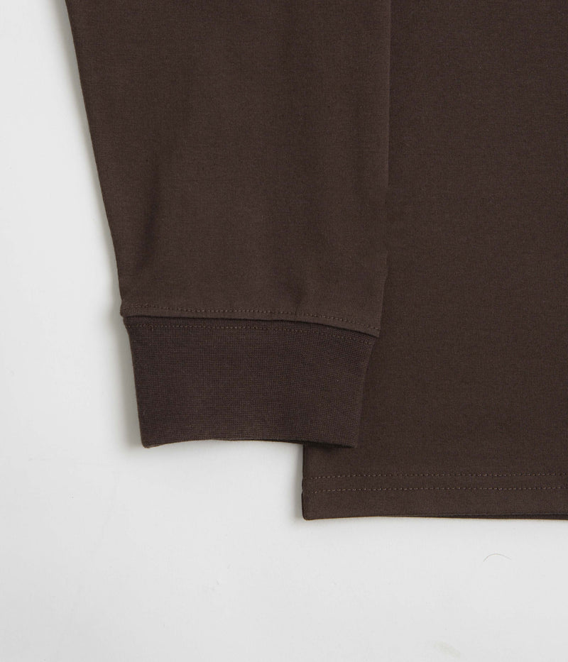 Snow Peak Living With Nature Long Sleeve T-Shirt in Dark Brown