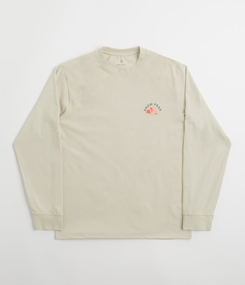 Snow Peak Living With Nature Long Sleeve T-Shirt in Ivory