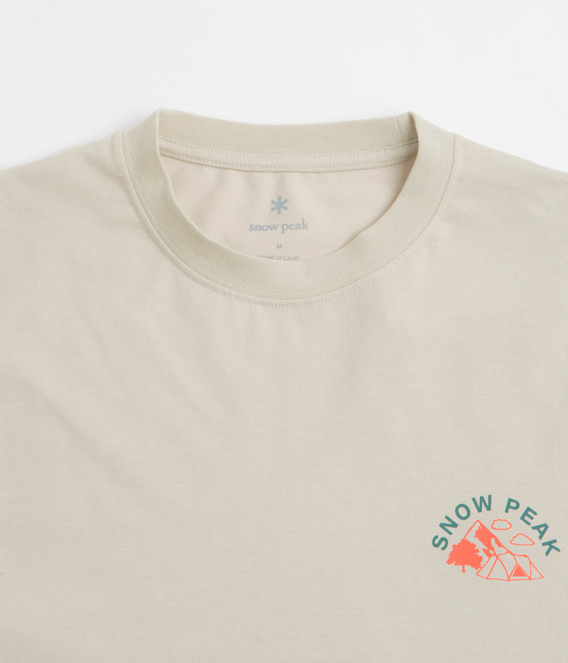 Snow Peak Living With Nature Long Sleeve T-Shirt in Ivory