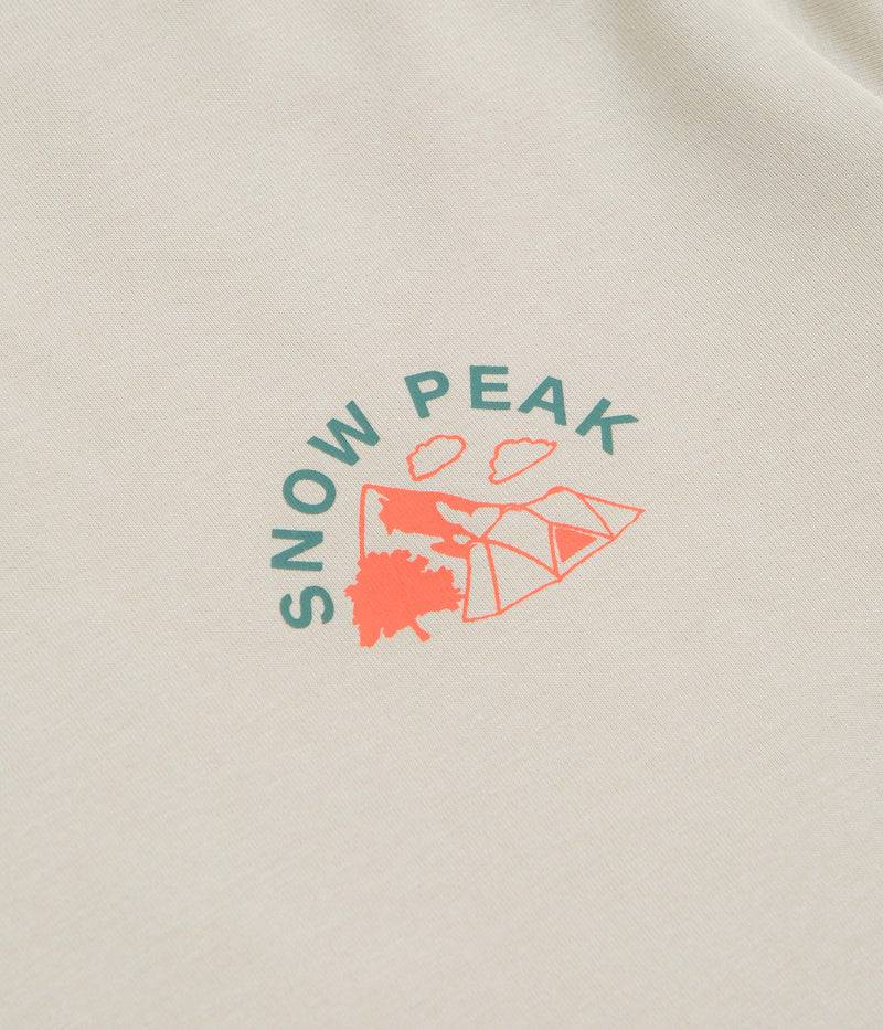 Snow Peak Living With Nature Long Sleeve T-Shirt in Ivory