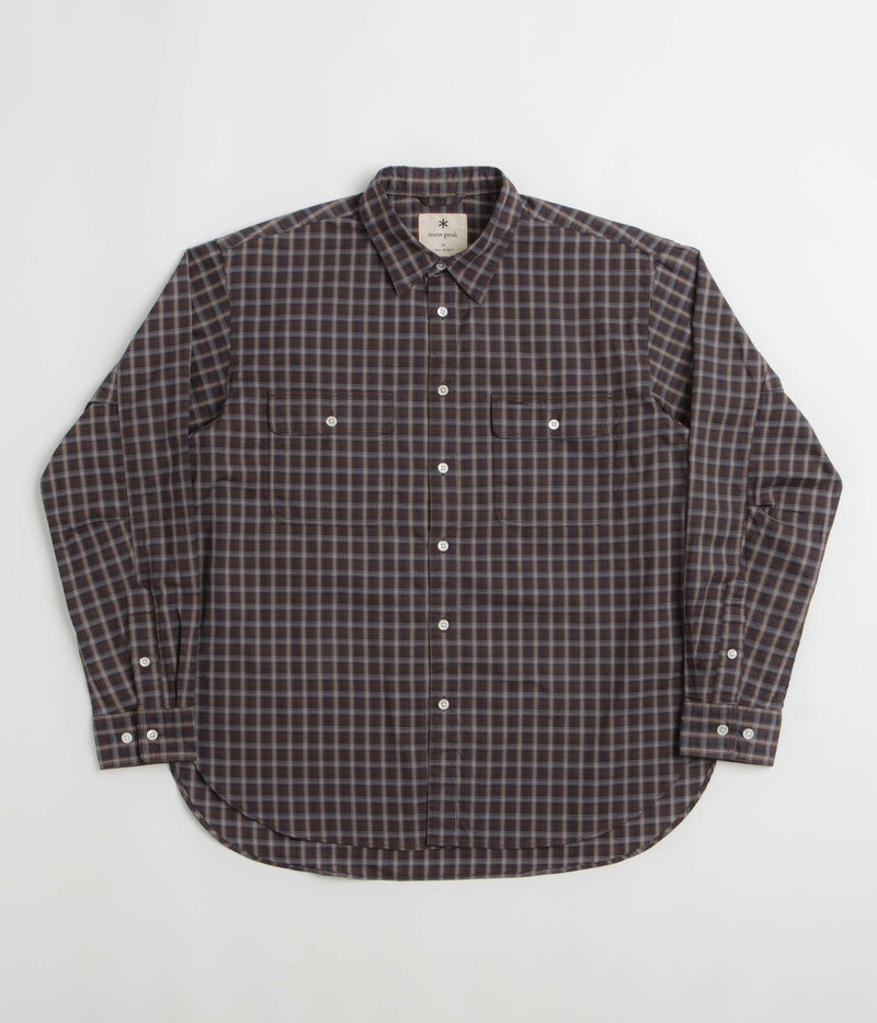 Snow Peak Ombre Check Shirt in Brown