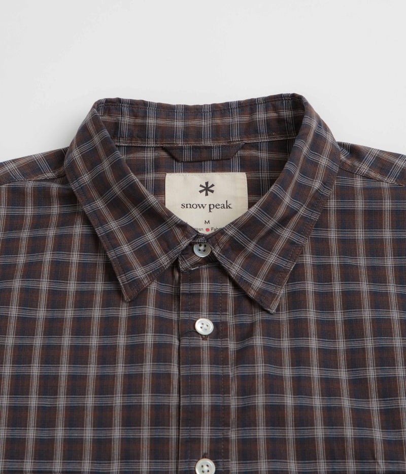 Snow Peak Ombre Check Shirt in Brown