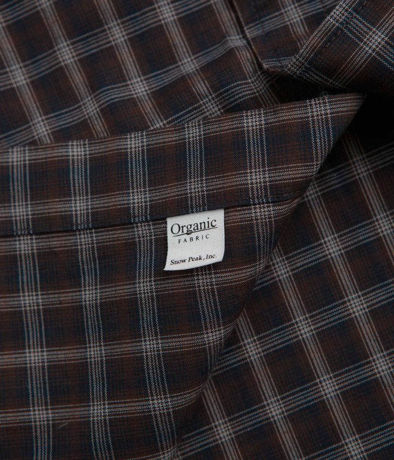 Snow Peak Ombre Check Shirt in Brown