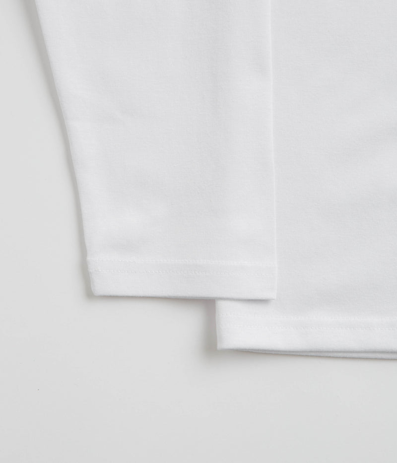 Snow Peak Onepoint Logo Long Sleeve T-Shirt in White