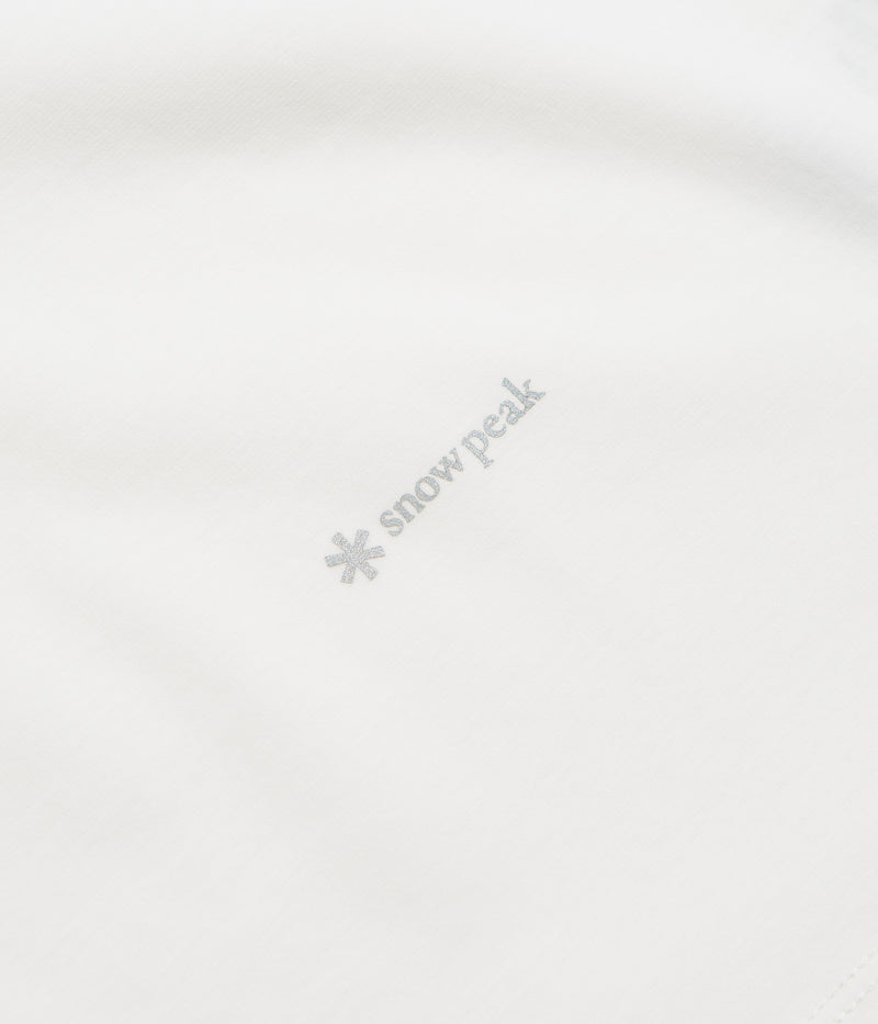 Snow Peak Organic Cotton Mercerized T-Shirt in White