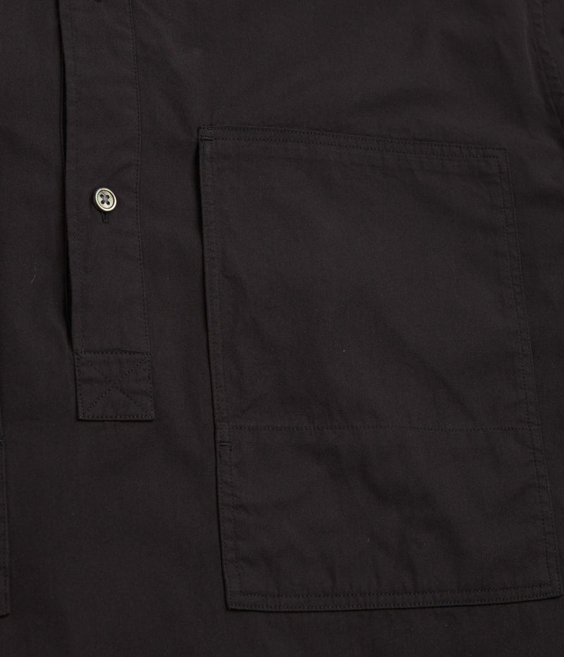 Snow Peak Organic Cotton Pullover Shirt in Black