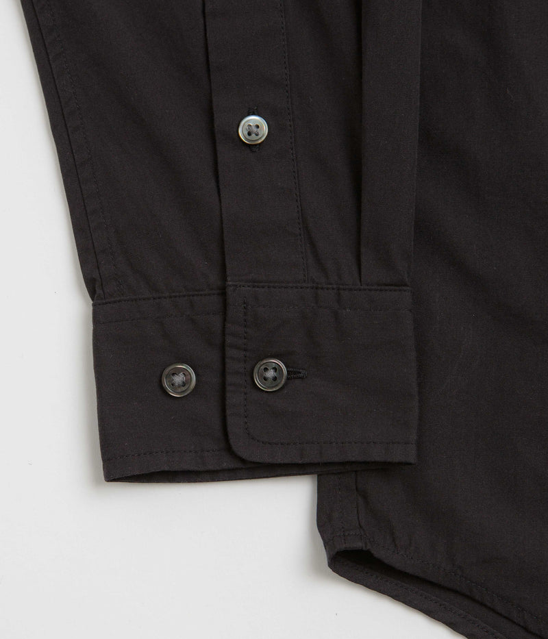 Snow Peak Organic Cotton Pullover Shirt in Black