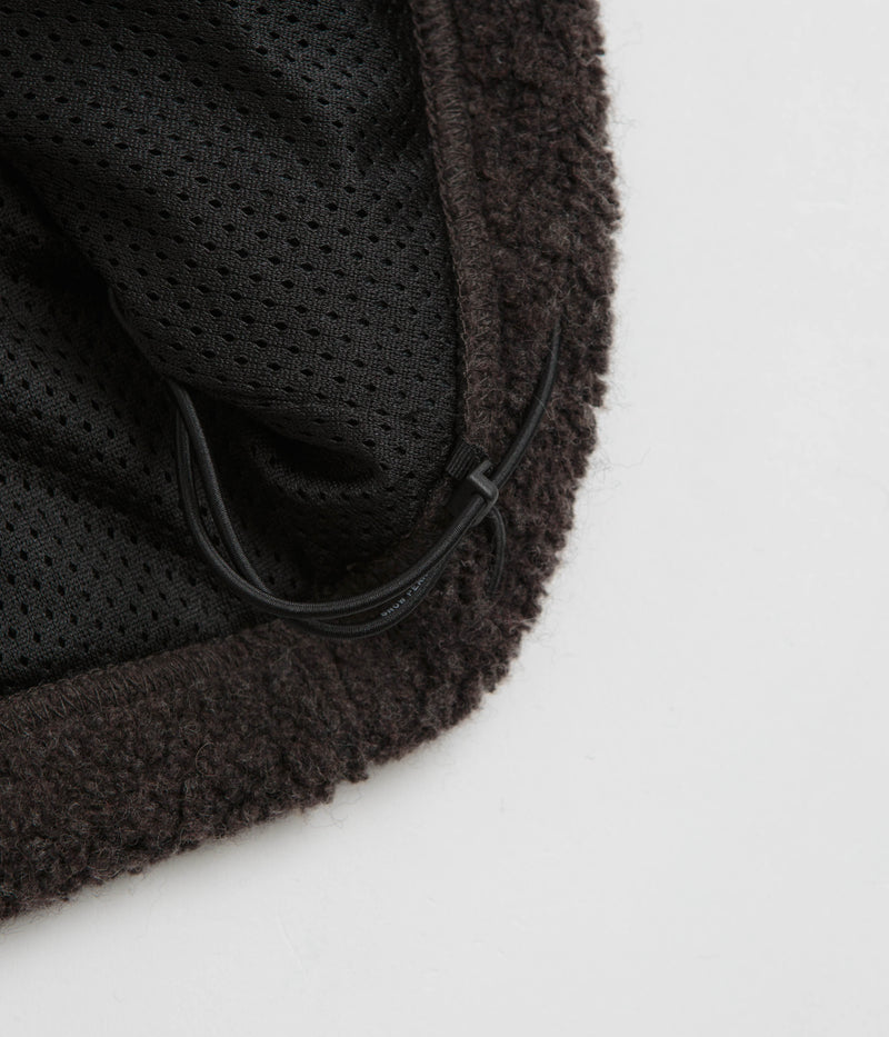 Snow Peak Recycled Wool Boa Sweatshirt in Dark Brown