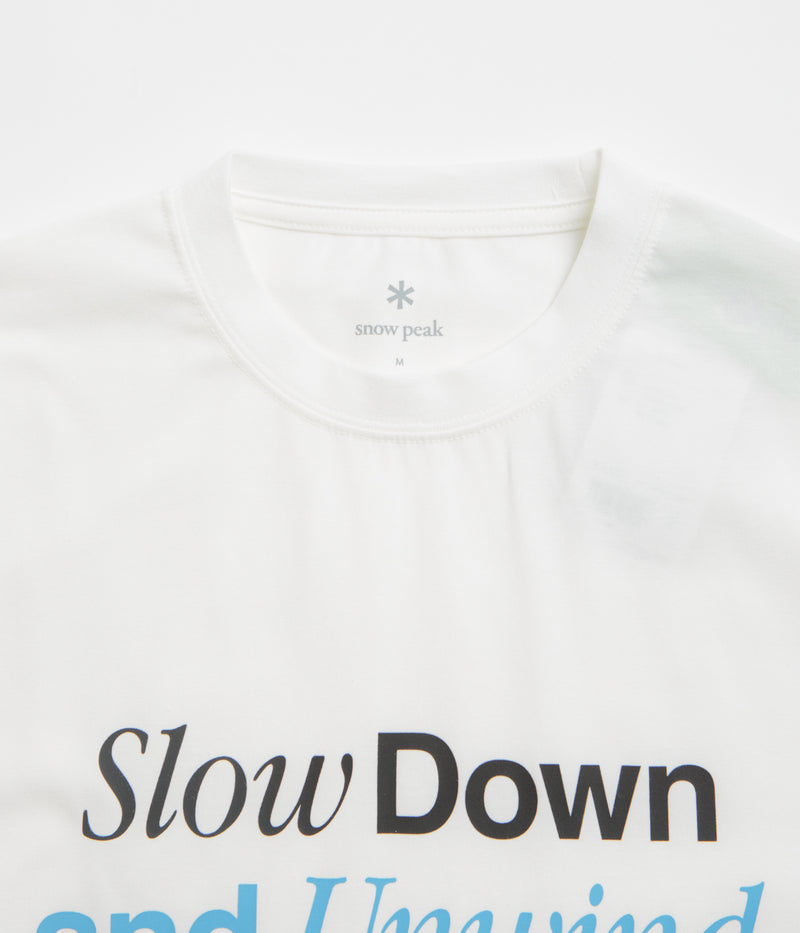 Snow Peak Relaxation T-Shirt in Off White